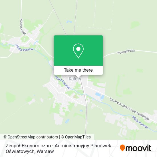 Zespół Ekonomiczno - Administracyjny Placówek Oświatowych map