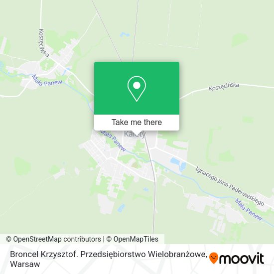 Broncel Krzysztof. Przedsiębiorstwo Wielobranżowe map