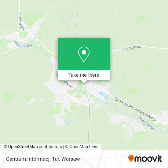 Карта Centrum Informacji Tur