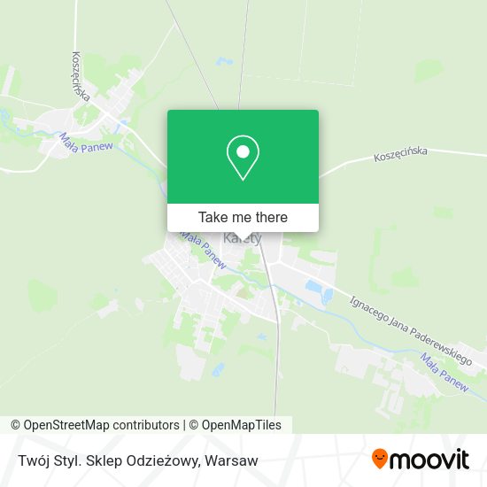 Twój Styl. Sklep Odzieżowy map