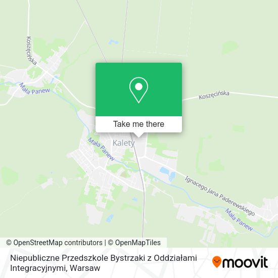 Niepubliczne Przedszkole Bystrzaki z Oddziałami Integracyjnymi map