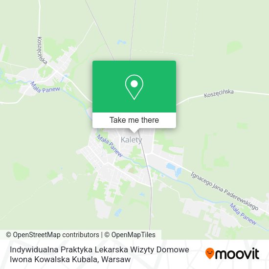 Indywidualna Praktyka Lekarska Wizyty Domowe Iwona Kowalska Kubala map