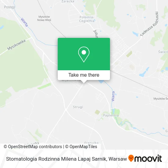 Карта Stomatologia Rodzinna Milena Lapaj Sarnik