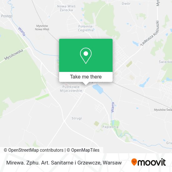 Mirewa. Zphu. Art. Sanitarne i Grzewcze map