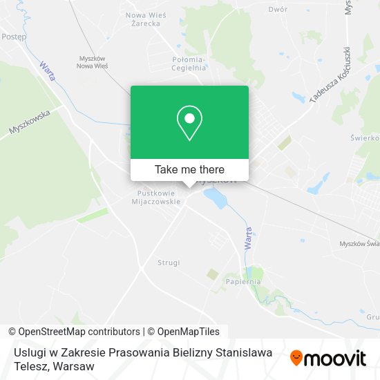 Uslugi w Zakresie Prasowania Bielizny Stanislawa Telesz map