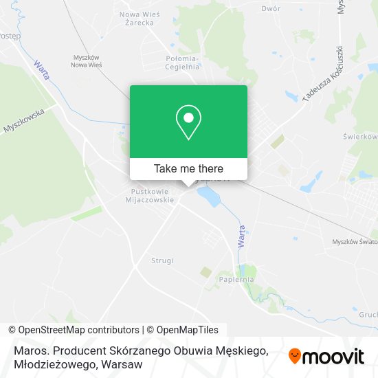 Maros. Producent Skórzanego Obuwia Męskiego, Młodzieżowego map