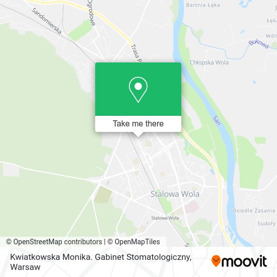 Kwiatkowska Monika. Gabinet Stomatologiczny map