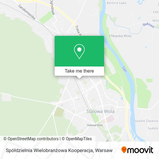 Spółdzielnia Wielobranżowa Kooperacja map