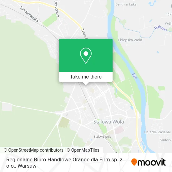 Карта Regionalne Biuro Handlowe Orange dla Firm sp. z o.o.