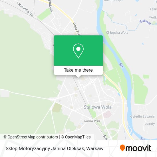 Sklep Motoryzacyjny Janina Oleksak map