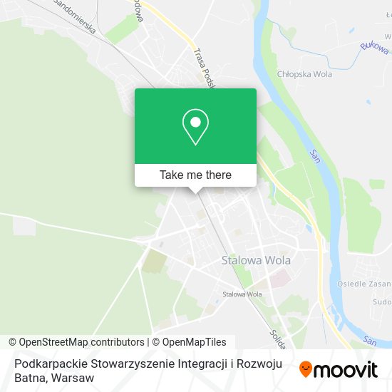 Podkarpackie Stowarzyszenie Integracji i Rozwoju Batna map