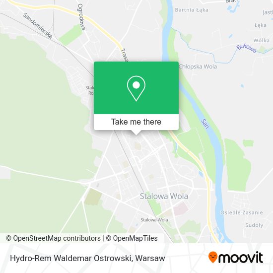 Hydro-Rem Waldemar Ostrowski map