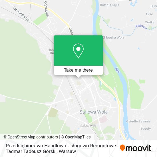 Przedsiębiorstwo Handlowo Usługowo Remontowe Tadmar Tadeusz Górski map