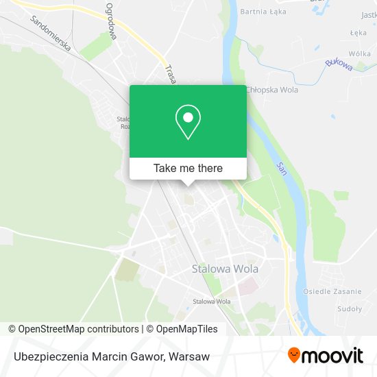 Ubezpieczenia Marcin Gawor map