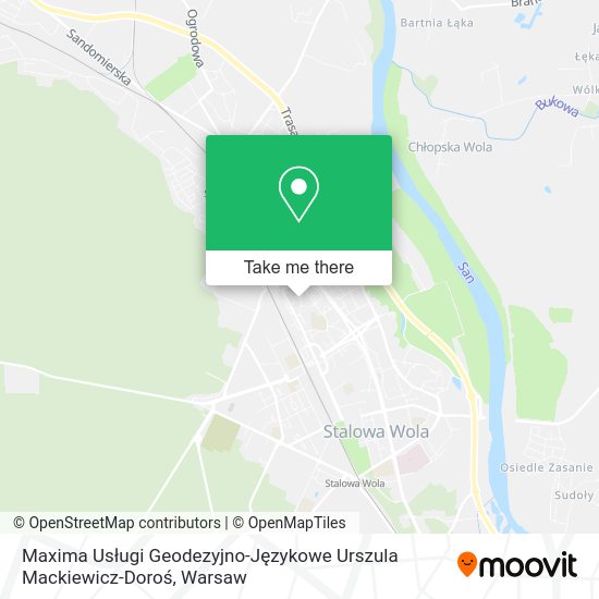 Maxima Usługi Geodezyjno-Językowe Urszula Mackiewicz-Doroś map