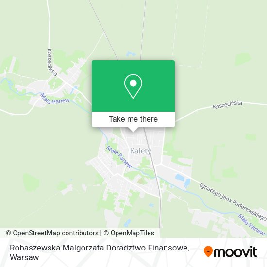 Robaszewska Malgorzata Doradztwo Finansowe map