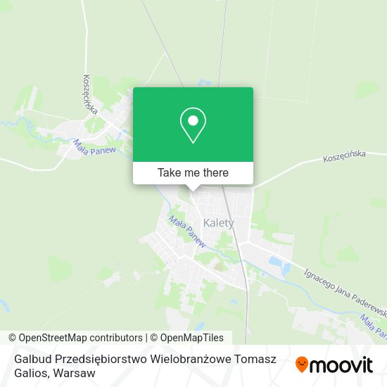 Galbud Przedsiębiorstwo Wielobranżowe Tomasz Galios map