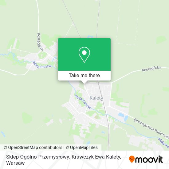 Sklep Ogólno-Przemysłowy. Krawczyk Ewa Kalety map