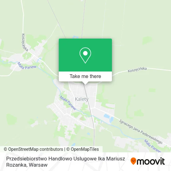 Przedsiebiorstwo Handlowo Uslugowe Ika Mariusz Rozanka map