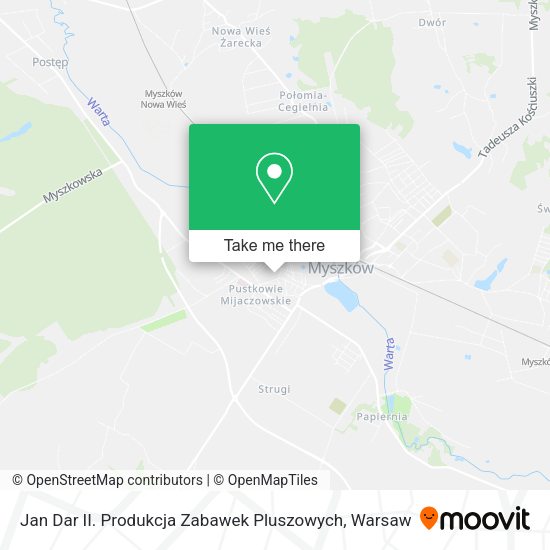 Jan Dar II. Produkcja Zabawek Pluszowych map