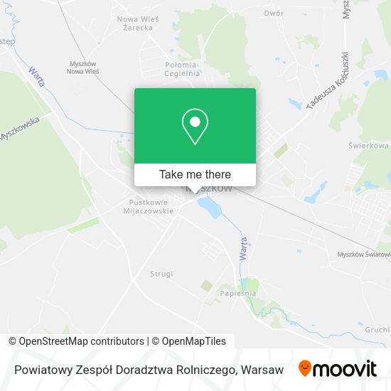 Powiatowy Zespół Doradztwa Rolniczego map