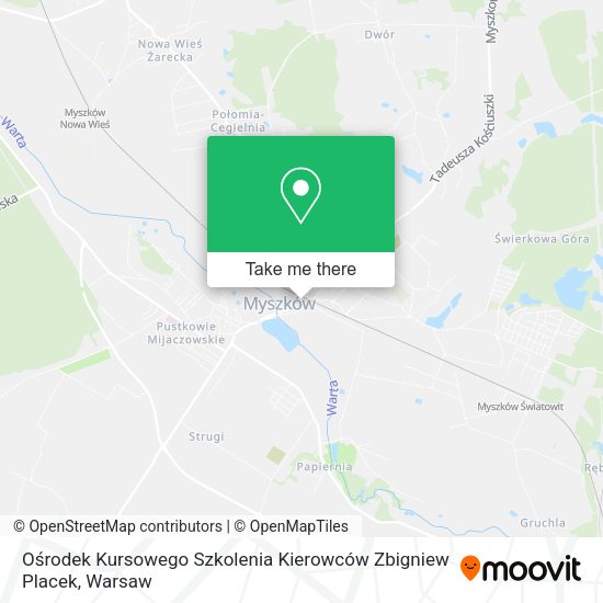 Ośrodek Kursowego Szkolenia Kierowców Zbigniew Placek map