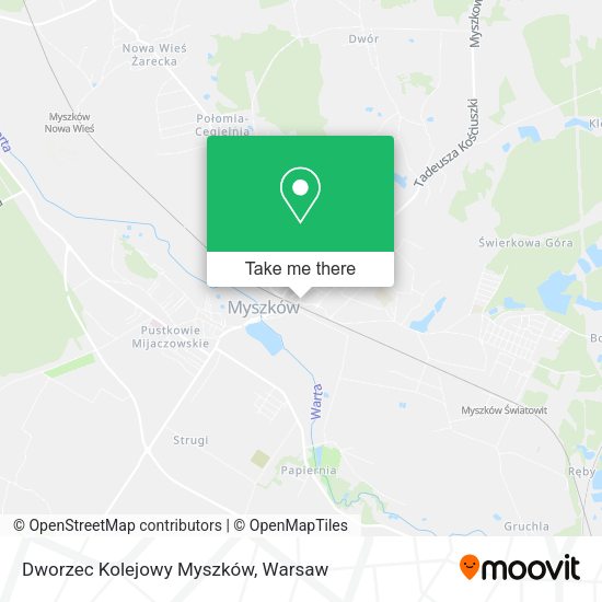 Dworzec Kolejowy Myszków map