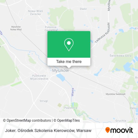 Joker. Ośrodek Szkolenia Kierowców map