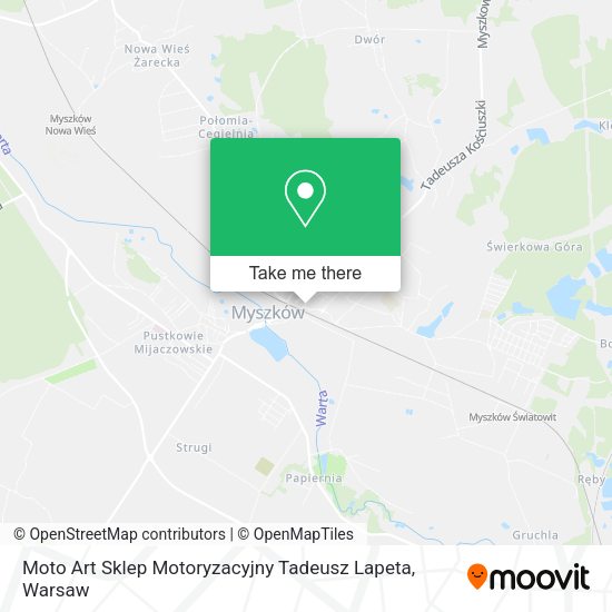 Moto Art Sklep Motoryzacyjny Tadeusz Lapeta map