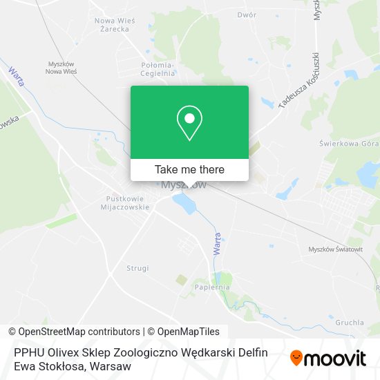 PPHU Olivex Sklep Zoologiczno Wędkarski Delfin Ewa Stokłosa map