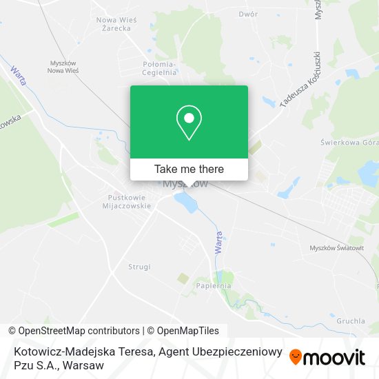 Kotowicz-Madejska Teresa, Agent Ubezpieczeniowy Pzu S.A. map