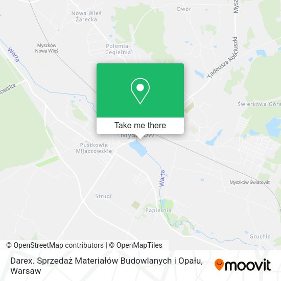 Darex. Sprzedaż Materiałów Budowlanych i Opału map