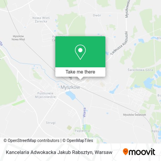 Kancelaria Adwokacka Jakub Rabsztyn map