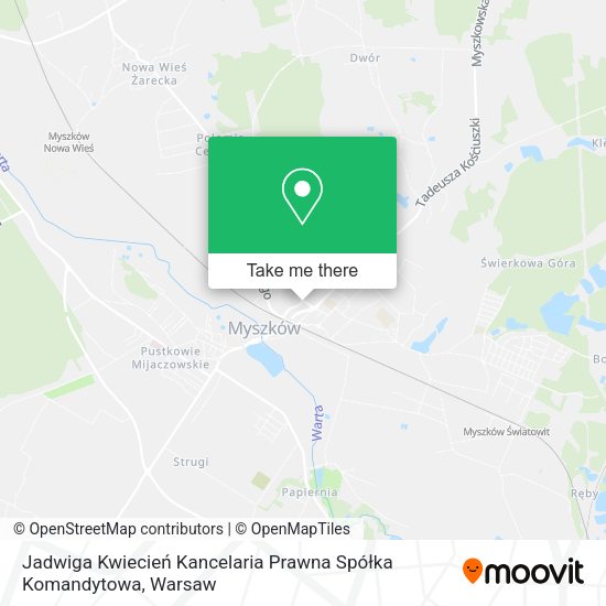 Jadwiga Kwiecień Kancelaria Prawna Spółka Komandytowa map