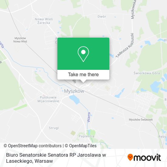 Biuro Senatorskie Senatora RP Jaroslawa w Laseckiego map