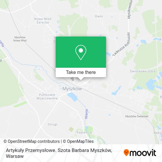 Artykuły Przemysłowe. Szota Barbara Myszków map