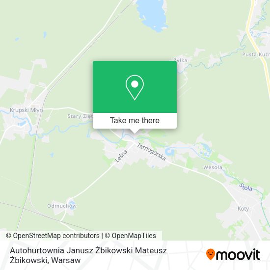 Autohurtownia Janusz Żbikowski Mateusz Żbikowski map