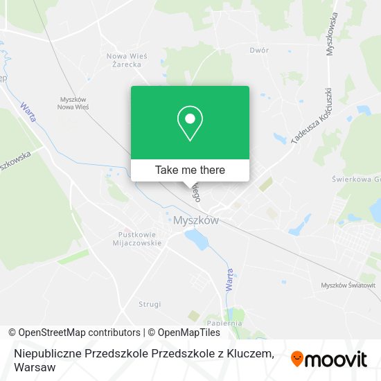 Карта Niepubliczne Przedszkole Przedszkole z Kluczem