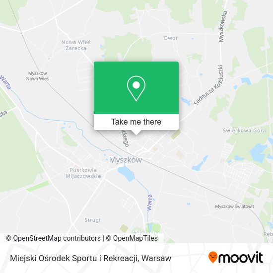 Miejski Ośrodek Sportu i Rekreacji map