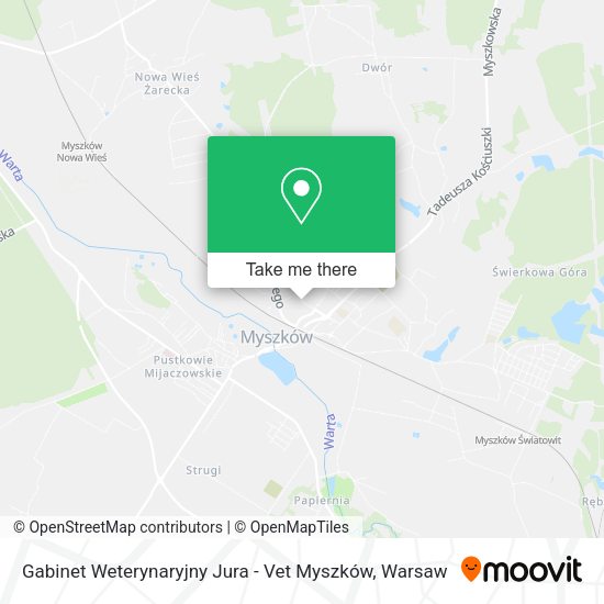 Gabinet Weterynaryjny Jura - Vet Myszków map