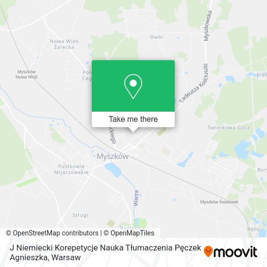 J Niemiecki Korepetycje Nauka Tłumaczenia Pęczek Agnieszka map