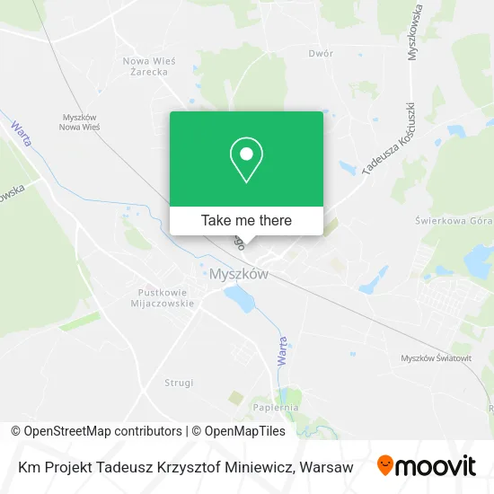 Карта Km Projekt Tadeusz Krzysztof Miniewicz