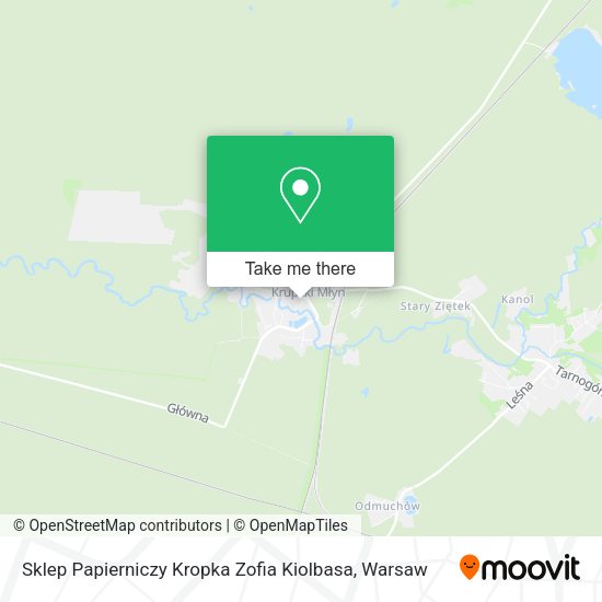 Sklep Papierniczy Kropka Zofia Kiolbasa map