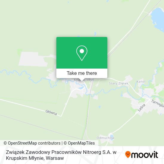 Związek Zawodowy Pracowników Nitroerg S.A. w Krupskim Młynie map