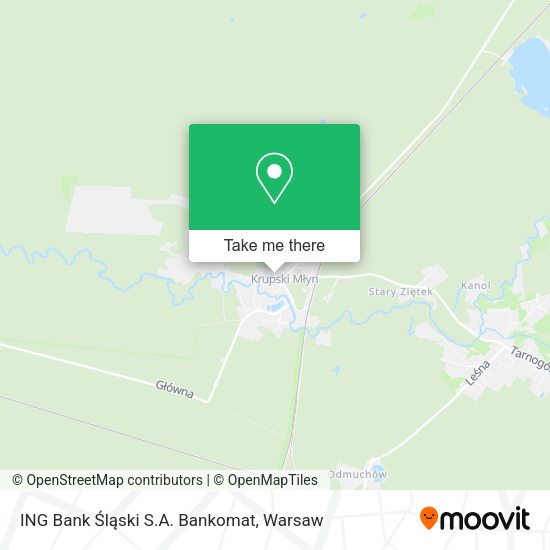 ING Bank Śląski S.A. Bankomat map