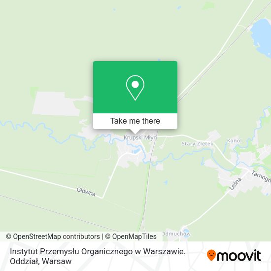 Instytut Przemysłu Organicznego w Warszawie. Oddział map