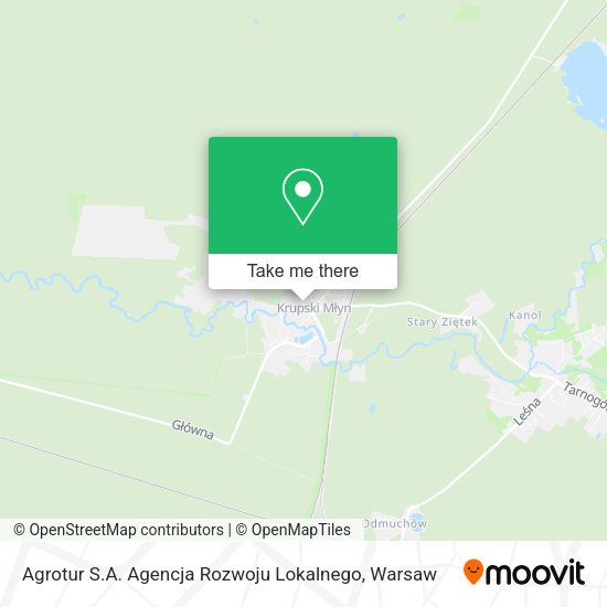 Agrotur S.A. Agencja Rozwoju Lokalnego map