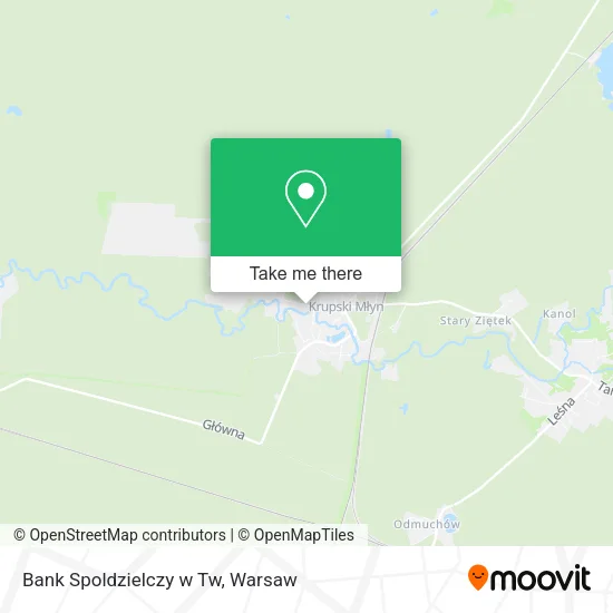 Карта Bank Spoldzielczy w Tw