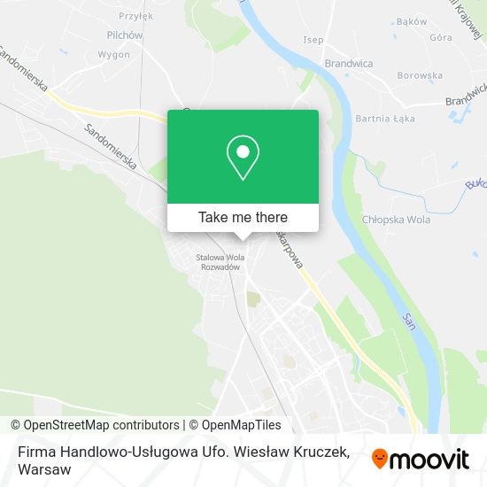 Firma Handlowo-Usługowa Ufo. Wiesław Kruczek map