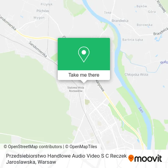 Карта Przedsiebiorstwo Handlowe Audio Video S C Reczek Jaroslawska
